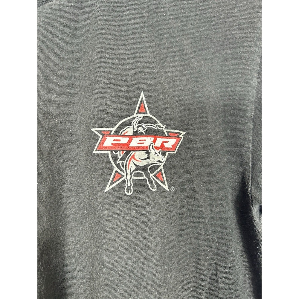PBR Bull Riding Americas Sport Graphic T-Shirt Rodeo Western Vintage Wash Size M - Picture 7 of 13